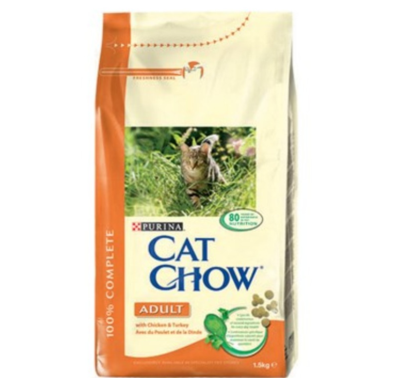 Purina Cat Chow Hindili ve Tavuklu Yetişkin Kedi Maması 15 Kg.