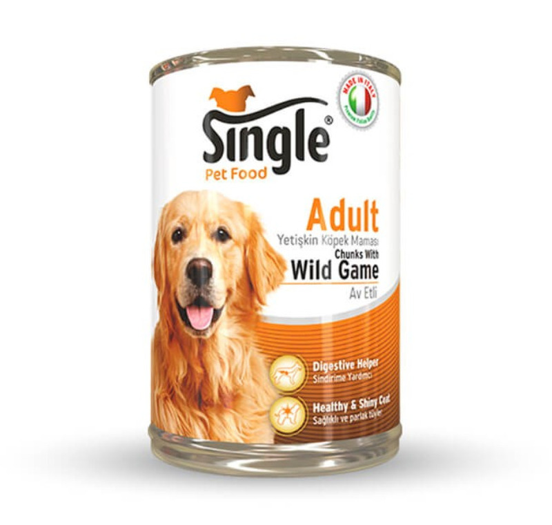 Single Av Etli Yetişkin Köpek Konservesi 415 Gr -