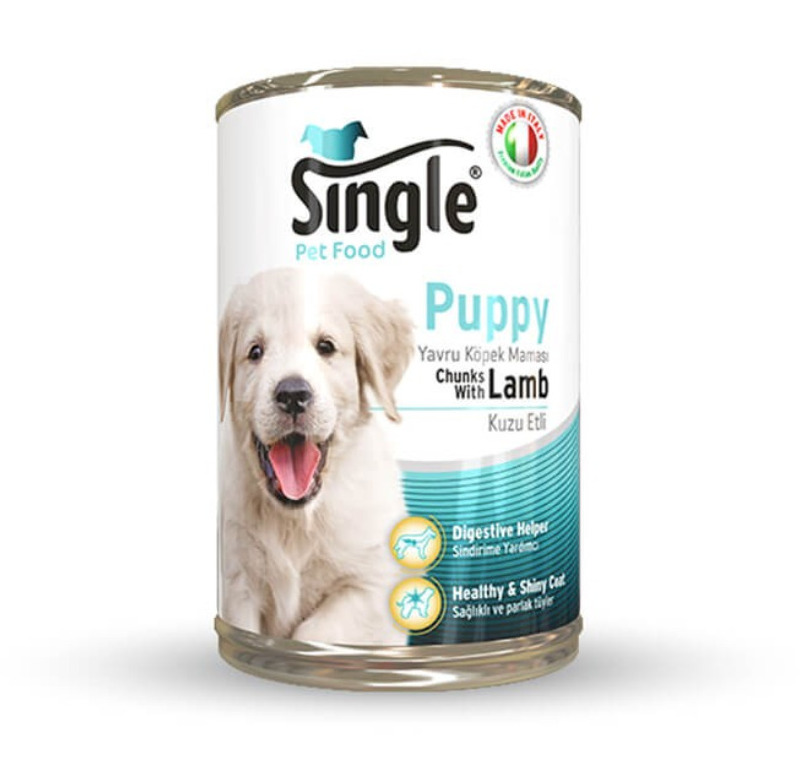 Single Kuzu Etli Yavru Köpek Konservesi 415 Gr