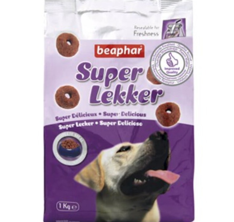 Beapher Süper Lekker Sığır Etli-Pirinçli Köpek Ödülü 1 kg