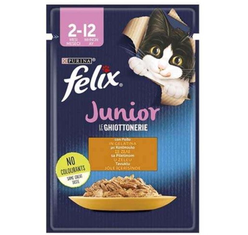 Felix Tavuk Etli Yavru Kedi Yaş Maması 85 Gr -12480364