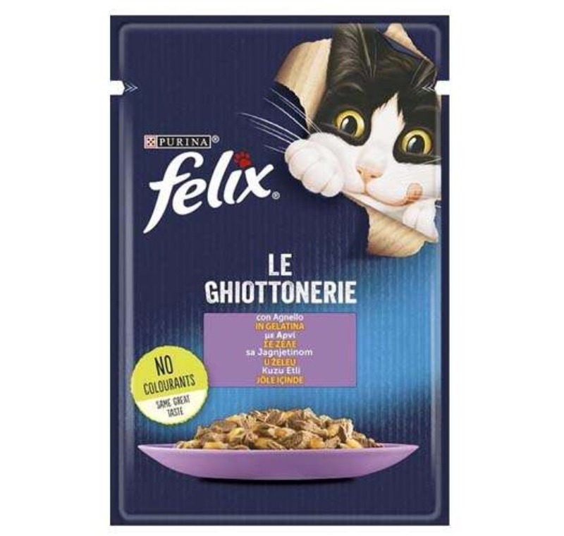 Felix Kuzu Etli Yetişkin Kedi Yaş Maması 85 Gr