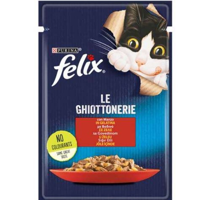 Felix Sığır Etli Kedi Yaş Mama 85 Gr. -12480125