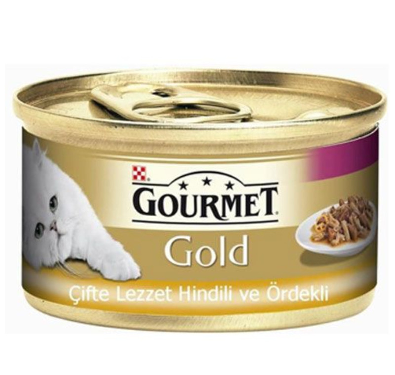 Gourmet Gold Çifte Lezzet Hindi ve Ördekli Kedi Konservesi 85 Gr -