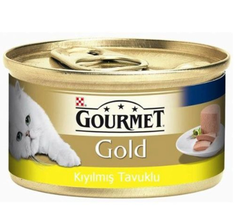 Gourmet Gold Kıyılmış Tavuklu Konserve Kedi Maması 85 Gr -