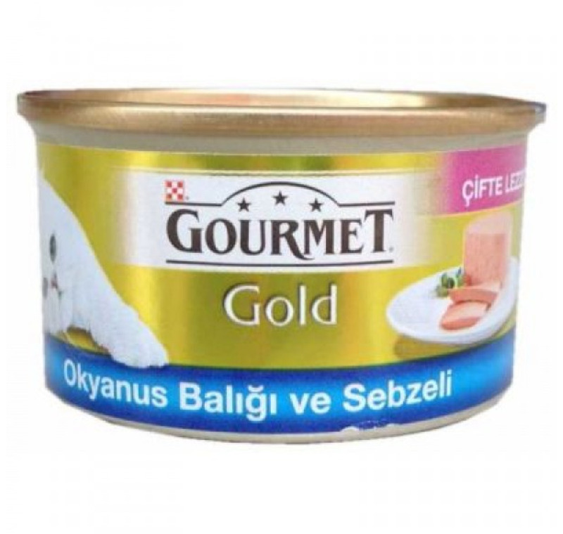 Gourmet Gold Okyanus Balıklı ve Sebzeli Kedi Maması 85 Gr -