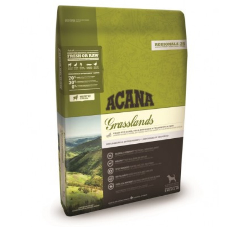ACANA Grasslands Dog - Kuzu Etli Tahılsız Köpek Maması 11,4 kg -