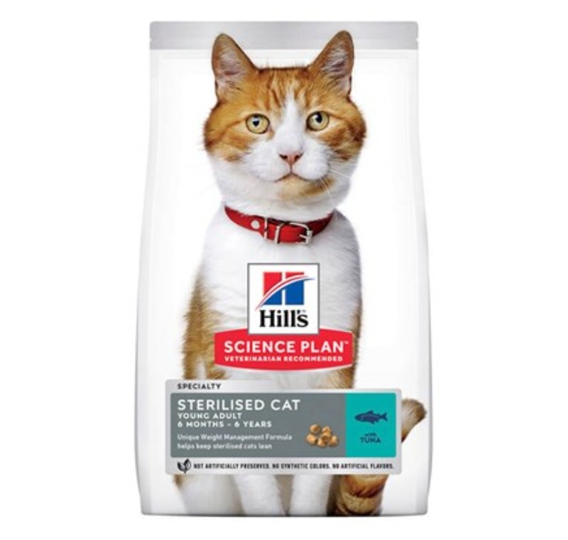Hills Sterilised Kısırlaştırılmış Ton Balıklı Yetişkin Kedi Maması 3Kg -