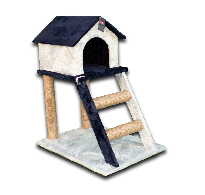 LEPUS MERDİVENLİ YUVALI KEDİ OYUN EVİ