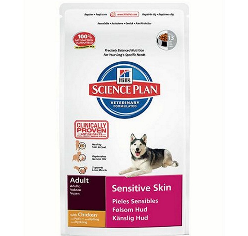 Hills Adult Sensitive Skin Deri Hassasiyeti Olan Köpekler için Yetişkin Köpek Maması 14 Kg -