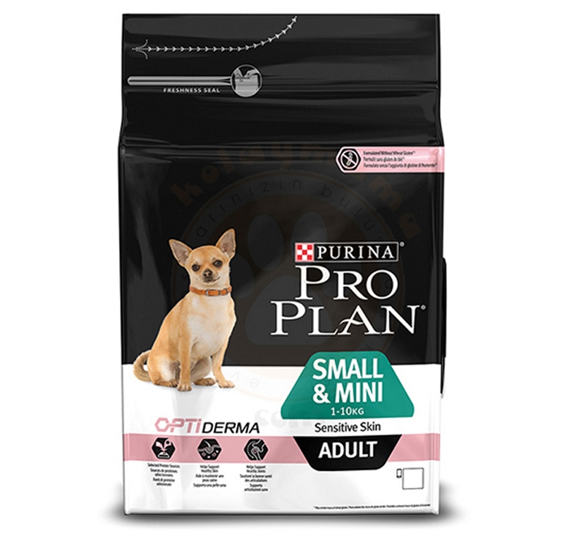 Pro Plan Hassas Yetişkin Küçük Irk Somonlu ve Pirinçli Köpek Maması 3 Kg -