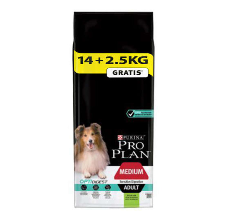 Pro Plan Kuzu Medium Etli Hassas Sindirim Yetişkin Köpek Maması 14+2,5 Kg -