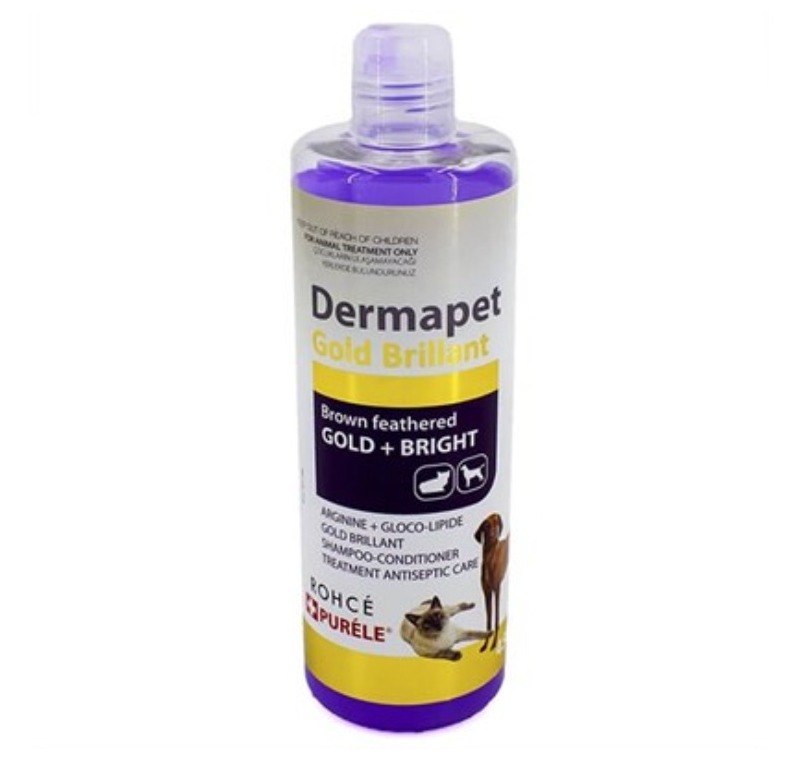 Purele Dermapet Kahverengi Kedi ve Köpek Şampuanı 450 ml -Dermapetgold