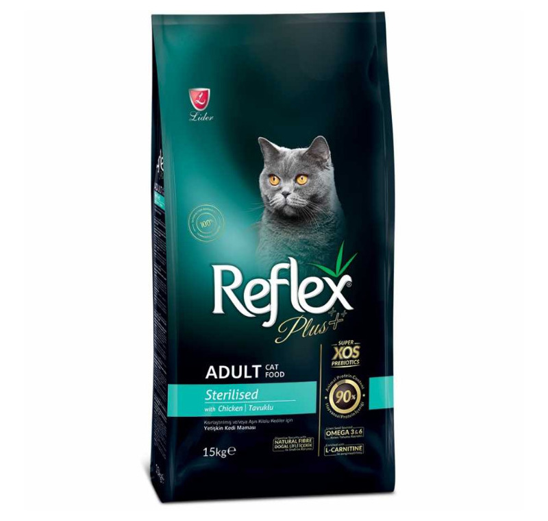 Reflex Plus Sterilised Tavuklu Kısırlaştırılmış Kedi Maması 15 Kg -
