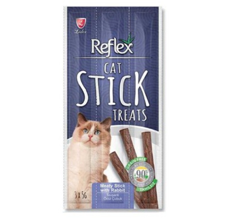 Reflex Tavşanlı Kedi Ödül Çubuğu 5 Gr 3 Adet -RFT-021