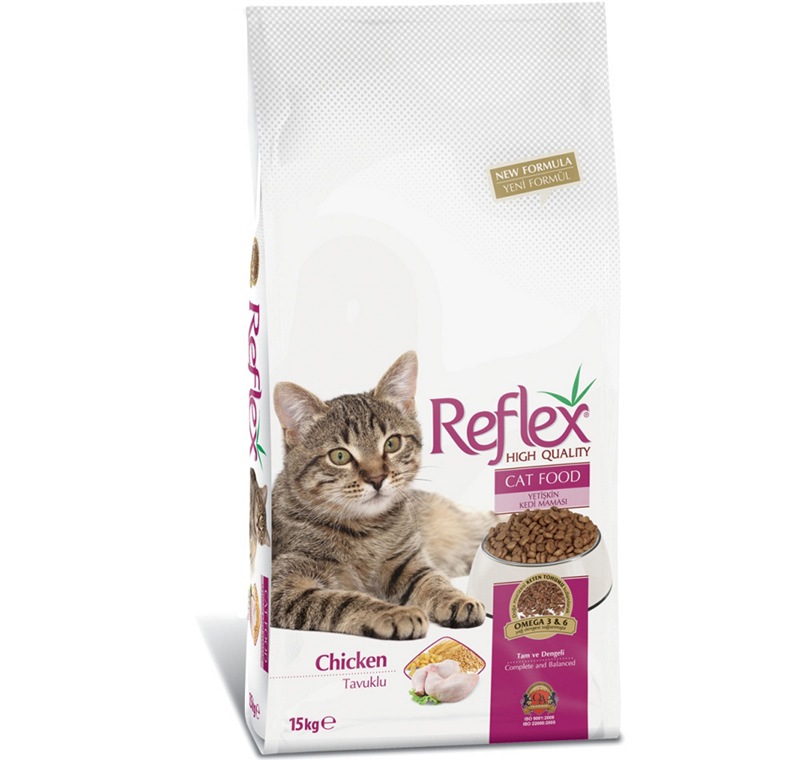 Reflex Tavuklu Yetişkin Kedi Maması 15 Kg. -