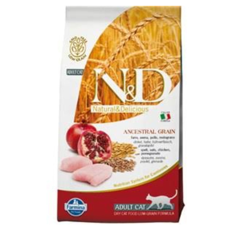 N&D Düşük Tahıllı Tavuk Nar Kedi Maması 1,5 Kg -